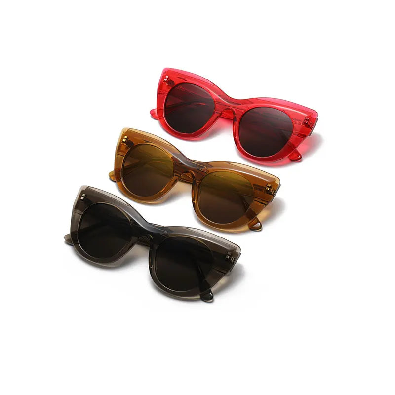 High Fashion  Ready to Ship  Sunglasses Dropshipping Trendy Lady Acetate Sunglasses