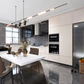 Modular Kitchen Cabinet for Apartments with Plywood Carcase and MDF Door Modern Design Flat/Eased Edge