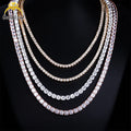 Goldleaf 925 Silver D-VVS Moissanite Tennis Chains Hot Sale Hip Pop Style Tennis Chain Moissanite Necklace and Bracelet