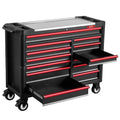 GATmatic 7-Drawer Heavy Duty Aluminum Rolling Tool Cabinet Aluminum Workshop Storage Chest with Anti-Shock Industrial Design