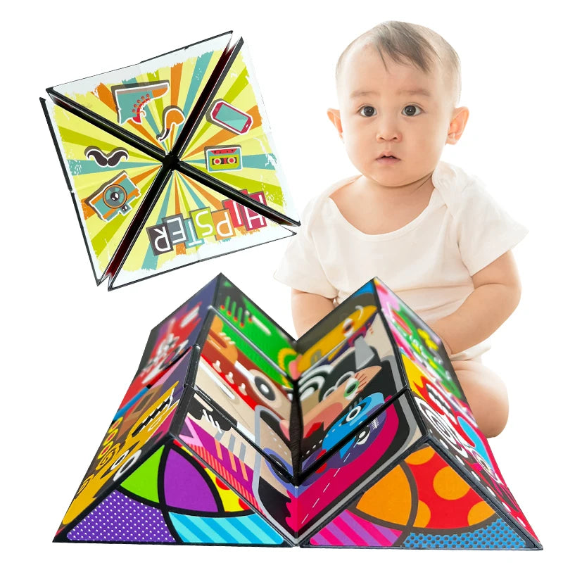 Montessori Intelligence Development Game Funny Speed Cube Set Hot Sell 3D Geometry