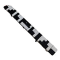Xmlivet Black With White Color Patchwork 48" 3 Compartments PU Leather Lockable Snooker Cue Cases for 3/4 Snooker Cues