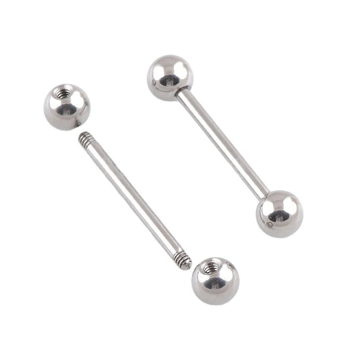 Body Piercing Jewelry Lip Eyebrow G23/ASTM F136 Titanium Externally Treaded Barbell Piercing