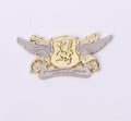 Custom Hard Enamel Pins Gold Supplier Badge Stainless Steel with Glitter Metal Crafts