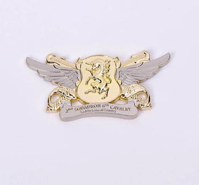Custom Hard Enamel Pins Gold Supplier Badge Stainless Steel with Glitter Metal Crafts
