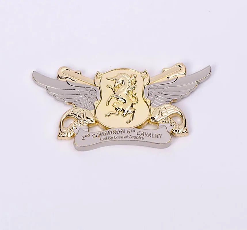 Custom Hard Enamel Pins Gold Supplier Badge Stainless Steel with Glitter Metal Crafts