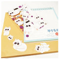 Custom Korean Cute Animal Felt Silver Foil Deco A4 Transparent Matte Planner Clear Sticker Sheets