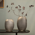 Creative Wave Point Art Glass Vase Decoration Large Round Belly Diameter Flower Arrangement Minimalist Glass Vase