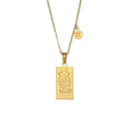 Twelve Constellations Necklace Men Women New Square Stainless Steel Gold Plated Zircon Scorpio Couple Chain Gift Anniversary