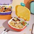 Cartoon 5 Compartment New Bento PP Lunch Boxes Enfant Lunch Box for Kids Food Storage Container Plastic Adult Kids