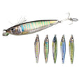 Hot Selling Fishing Lures 5 Colors 3D Printing Metal Baits Fast Sinking Slow Pitch Falling Jigging Lures for Saltwater