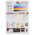 Rightint Brand Glossy White Customized Size  Waterproof Sticker Paper Self Adhesive Laser Paper Sheet