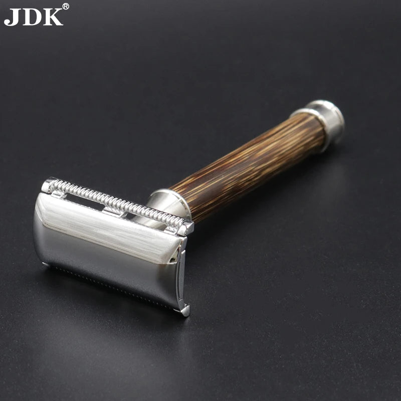 JDK Ready in Stock Bamboo Shaving Safty Razor Hot Double Edge Blade Eco Friendly Wet Shaver Razor