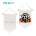 Subbank Sublimation Heat Transfer Printing Hanging Triangle Banner Wall Hanging Display Pennant Flag Custom Costumised Blank