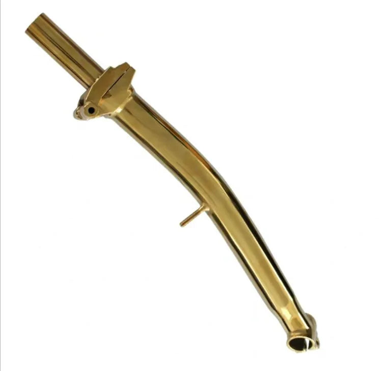 Hot Sale Folding Bike Parts Titanium Alloy Head Stem Gooseneck Stand Titanium Grey Sand Blasting Mirror Finish Customized OEM