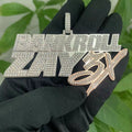 Hip Hop Jewelry Custom Made Pass Diamond Tester VVS Moissanite Letters Pendant Iced Out 925 Silver Moissanite Name Pendant