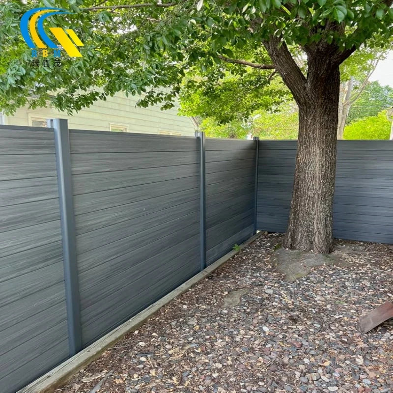 Factory Supplier New Design Modern Decorative Wood Composite Plastic Garden Privacy Fence WPC Decking Fencing Panel Outdoor