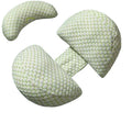 Small Triangle Woven Double Wedge Cotton Pregnancy Pillow for Side Sleepers Portable Maternity Belly Back Hips Support Mom