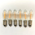 10 Pcs C6 Led Christmas Lights Bulbs with E10 Base12V/24V34V