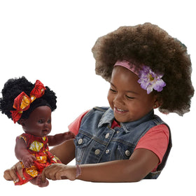 Wholesale 12 Inch Soft Realistic African Black Baby Doll Girls Reborn Changeable Clothing Educational Plastic Gift Kids