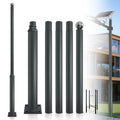 Custom Outdoor Light Pole 3m4m5m6m7m8m Galvanized Steel Solar Street Light Pole Price Straight Pole Waterproof Lamp Post