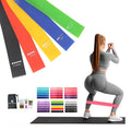 High Quality 5 Pieces TPE Mini Loop Bands Resistance Bands Set Yoga Pilate Fitness Bands with Custom Logo