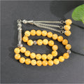 33 Tasbeh Muslim Natural Stone Prayer Beads Rosary Islamic Wholesale Tasbih Ramadan Gift Set Rosary Beads Turkish Misbaha