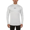 Men's Compression Fall T-Shirt Slim High Neck Print Tops Hip Hop Long Sleeve Clothing Men Fitness Running Tee Shirt 2022
