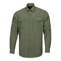 Fronter Plus Size Summer Twill Woven Cargo Outdoor Combat Shirts for Men Long Sleeve Casual