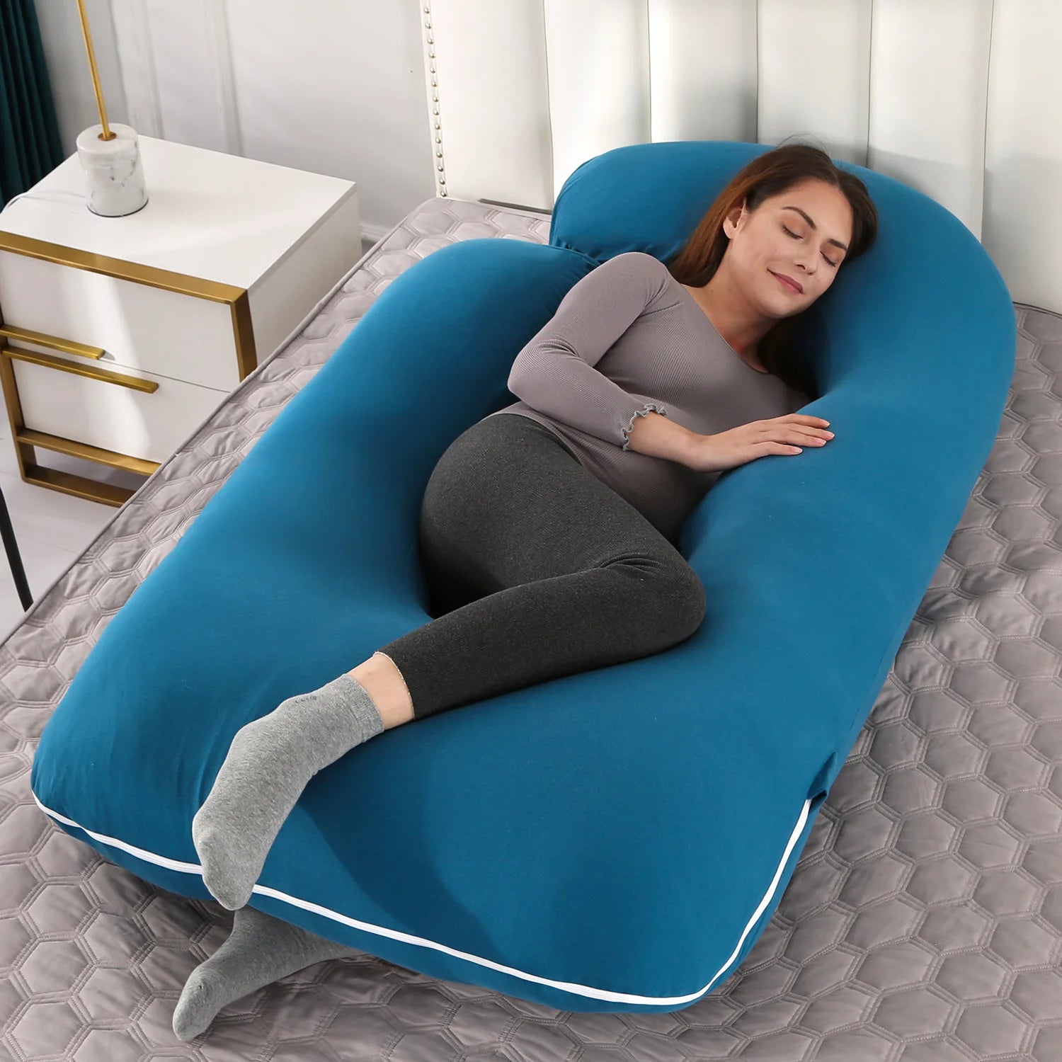 Wholesale Full Body G-Shape Legs Belly Pregnancy Massage Pillow Good Price Chinese Memory Feature for Baby Sleeping