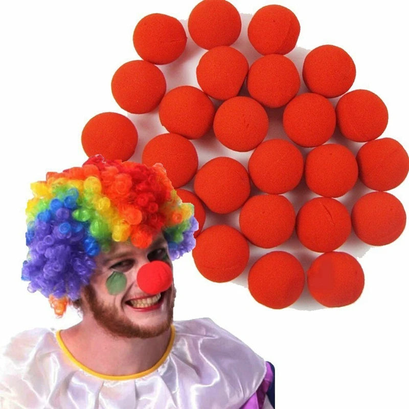 2022 Clown Nose Red/blue/yellow Color Custom Magic Dress Accessories Circus Supplies Red Nose Day and Cosplay Clown Foam Nose
