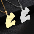 Manufacturer Djibouti Map Chain Necklaces Stainless Steel Silver 18K Gold Plated Djibouti Flag Map Pendant Necklace