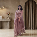 New Designer Party Wear Embroidery Gown Lunching Special Outfit Indian-Pakistani Dupatta Set Wrinkle-Free Reversible Quick Dry MegaBDM