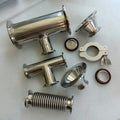 Vacuum Reducer Equal Stainless Steel KF40 Equal Tee Pipe Fitting 45 Degree Lateral Components Vacuum KF Flange Fittings