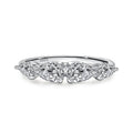 Fashion Luxury 925 Sterling Silver 5A Cubic Zirconia Teardrop Shaped Diamond Ring for Women