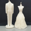 Bride Dress Silicone Mold Formal Attire Candle Molds DIY Handcrafting Soap Wax Epoxy Resin Clay Mould for Weeding Decoration