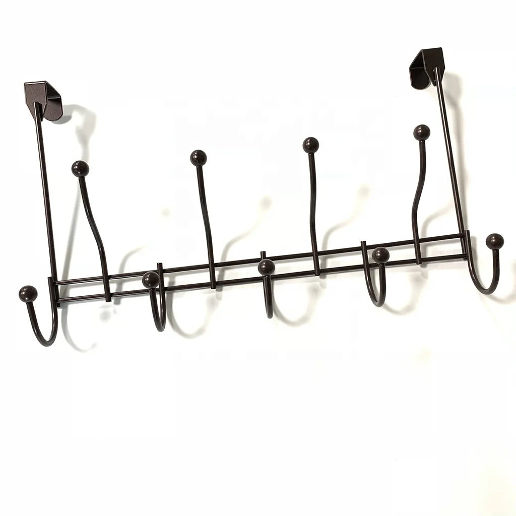 Hot Sale Brown Color Towel Rack Behind the Door Hook Practical Storage Shelf