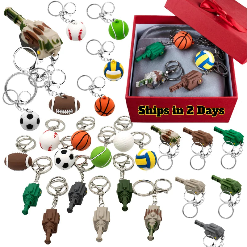 ODM Fashion Bestseller 3D PVC Keychain Basketball Football Sneaker Sport Keyring Keychain Souvenir Gift Decoration Keychain Bulk