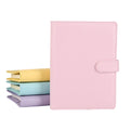 Customized Macaron PU Leather A5 A6 Binder 6 Ring Notebook Planner Student Diary Organizer
