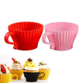 Silicone Cake Mold Round Square Muffin Cupcake Baking Mold Nonstick Reusable Silicon Muffin Cake Baking Mould Bakeware
