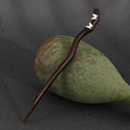 Chinese Handmade Hair Accessories Wooden Hairpin Classic Double butterfly Hair Chopsticks for Long Hair Stick Pin for Woman