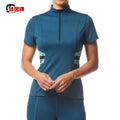 SGL Top Quality Equestrian Clothing Short Sleeve Horse Riding Base Layer Equestrian Shirt