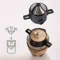 FREE SAMPLE New Design Laser LOGO FREE 304 Stainless Steel Coffee Filter Paperless Pour Over  Household Portable Coffee Dripper