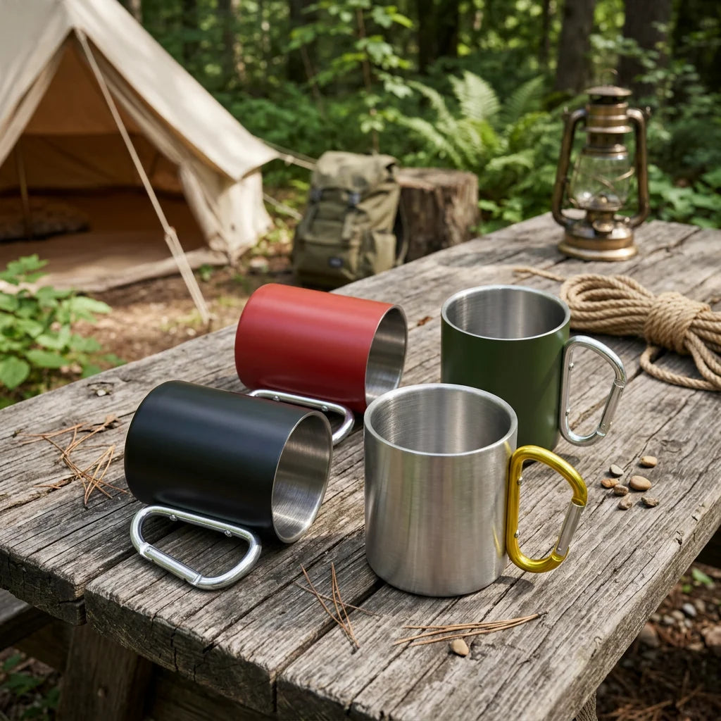 Outdoor 10oz Eco-Friendly Stainless Steel 304 Vacuum Insulated Slide Lid Camping Travel Mug Custom Logo Sublimation Blank
