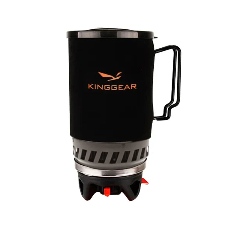 KingGear Outdoor Hiking Climbing Casual Portable Camping Stove 1000W Power Propane Gas Burners 1L Capacity