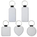 PU Leather Sublimation Keychains Photo Frames for Bag Key Christmas Birthday New Year Use