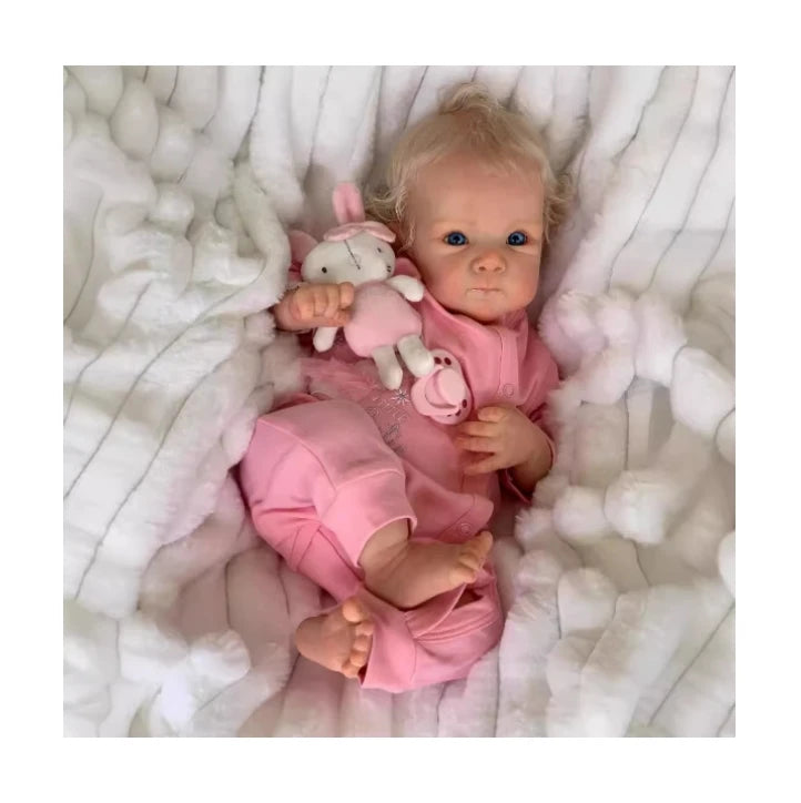 18inch Silicone Doll Reborn Baby 45cm  Soft Silicone Asleep Newborn Bebe Art Dolls Girl Christmas Gift Kids Toys Girl Gifts