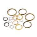 20g/bag 4/ 5/6/7/8/10/12/14mm Open Jump Rings Double Loops Gold Color Split Rings Connectors for Jewelry Making Supplies DiY