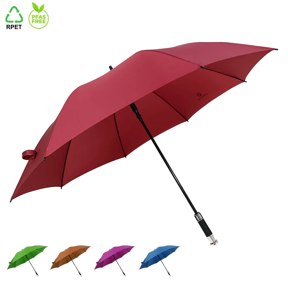 Ovida Classic Design Large Windproof Golf Umbrella with Canopy Semi-Auto Straight Style for Custom Logo Print Ads