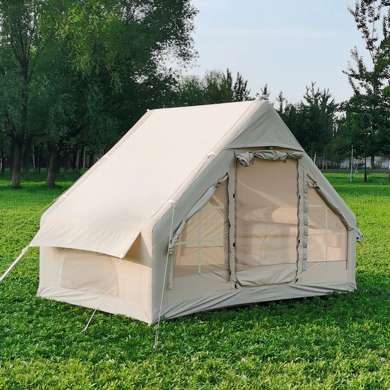 Factory Price Oxford Cloth Wild Outdoor Camping Tent House 2-4 People Inflatable